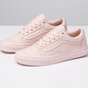 Vans Mono Canvas Pink Old School Sneakers US 9
